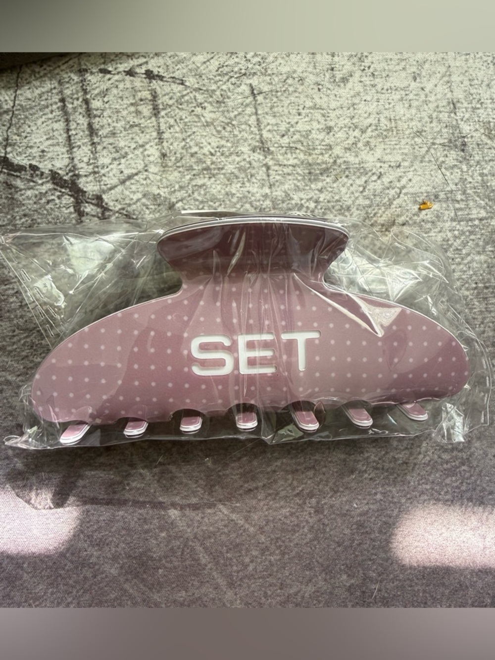 Set Active Polka Dot Hair Claw Clip